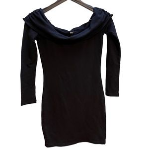 Monrow black body con off the shoulder dress